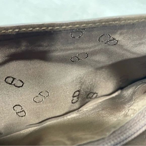 Vintage Dior Brown Leather Wallet with Dior Signature Logo - Picture 9 of 10